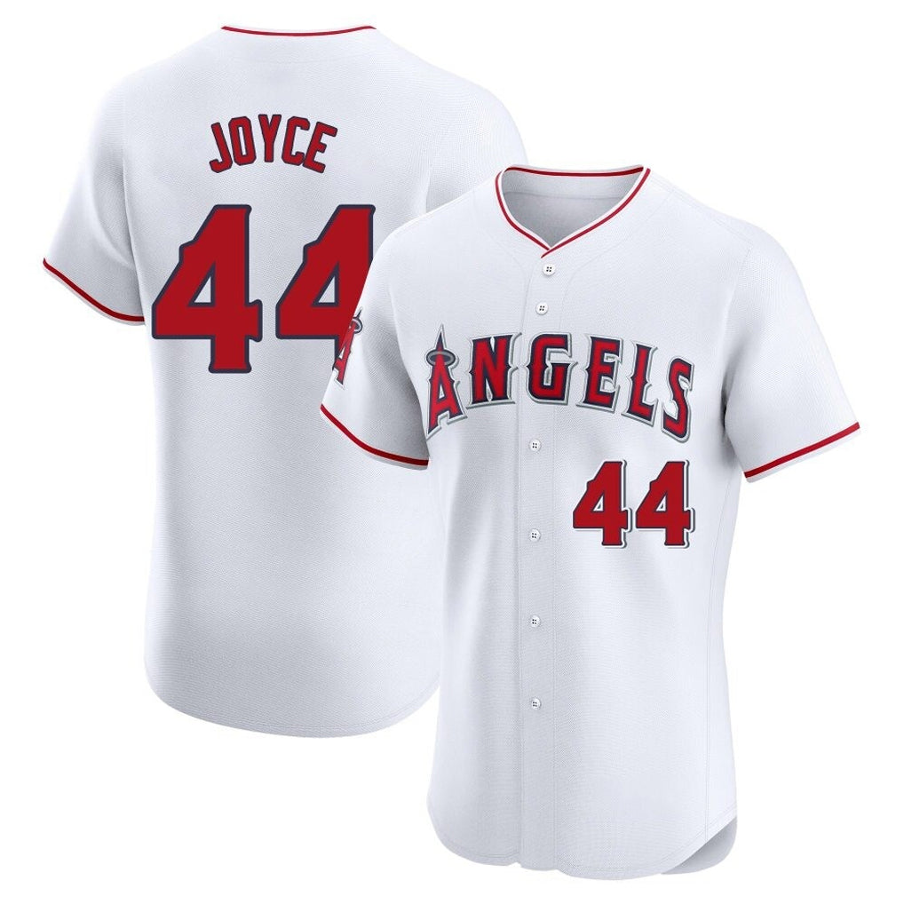 tocy LA.Angels #44 Ben Joyce Player White Limited Elite Stitched Home Jerseys