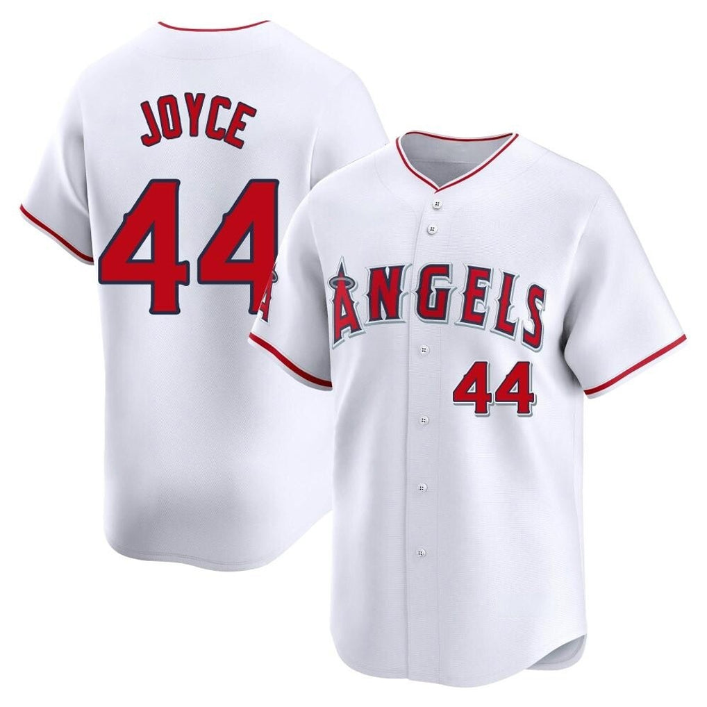 tocy LA.Angels #44 Ben Joyce Player White Limited Home Stitched Jerseys