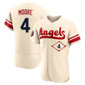 tocy LA.Angels #4 Christian Moore Player Cream City Connect Limited ELite Home Stitched Jerseys