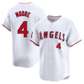 tocy LA.Angels #4 Christian Moore Player White Limited Home Stitched Jerseys