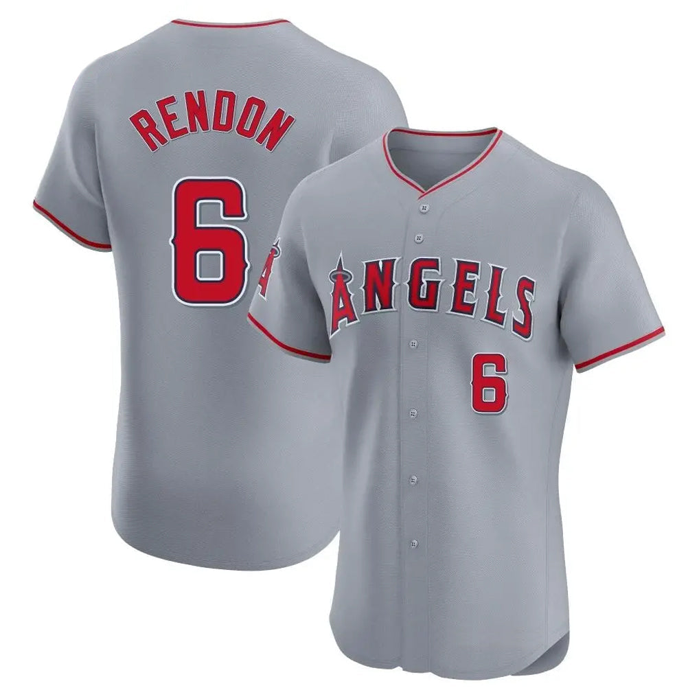 tocy LA.Angels #6 Anthony Rendon Player Gray Home Limited Elite Stitched Jerseys