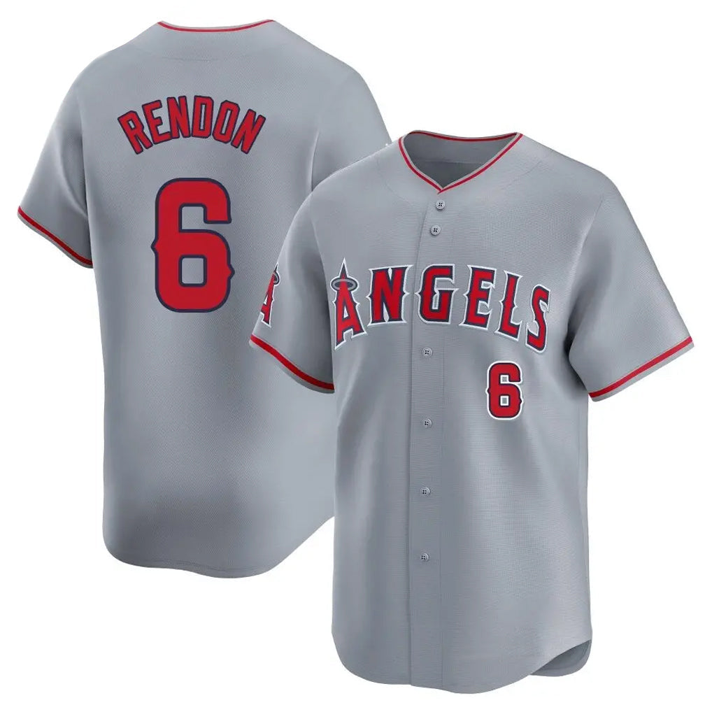 tocy LA.Angels #6 Anthony Rendon Player Gray Home Limited Stitched Jerseys