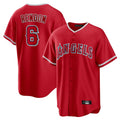 tocy LA.Angels #6 Anthony Rendon Player Red Home Game Stitched Jerseys