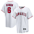 tocy LA.Angels #6 Anthony Rendon Player White Home Game Stitched Jerseys