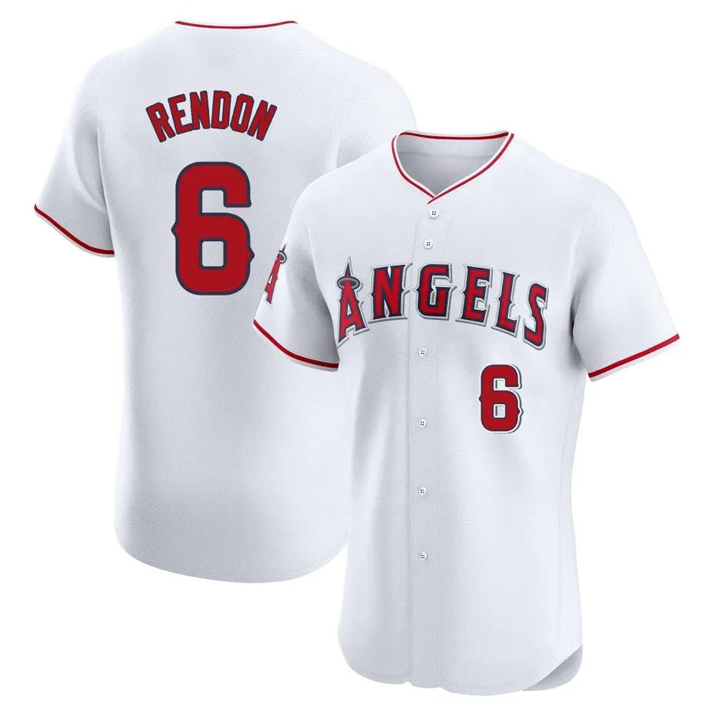 tocy LA.Angels #6 Anthony Rendon Player White Limited Elite Stitched Home Jerseys