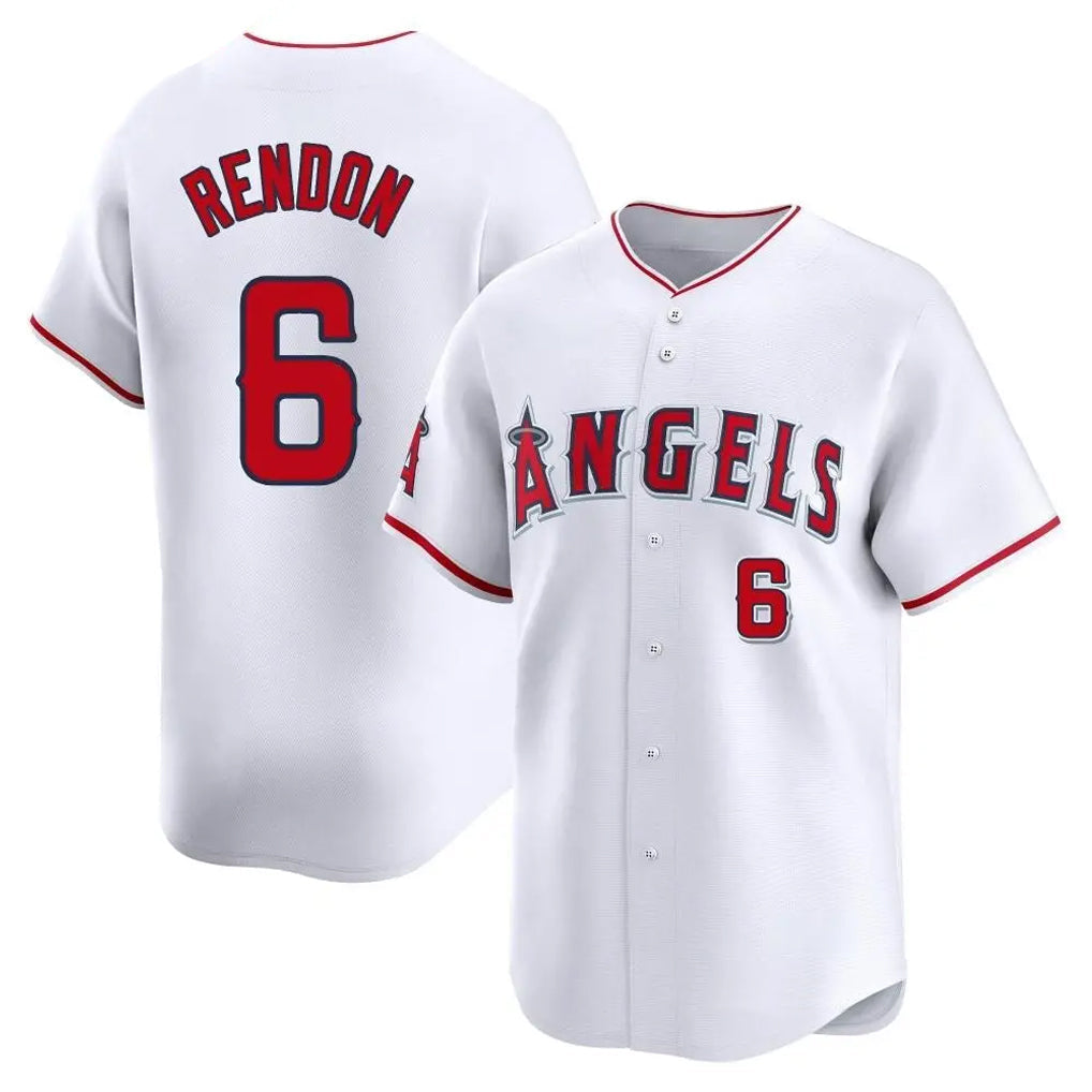 tocy LA.Angels #6 Anthony Rendon Player White Limited Home Stitched Jerseys
