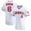 tocy LA.Angels #6 Anthony Rendon Player White T-shirt Home Limited Elite Stitched Jerseys