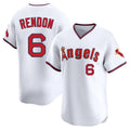 tocy LA.Angels #6 Anthony Rendon Player White T-shirt Home Limited Stitched Jerseys