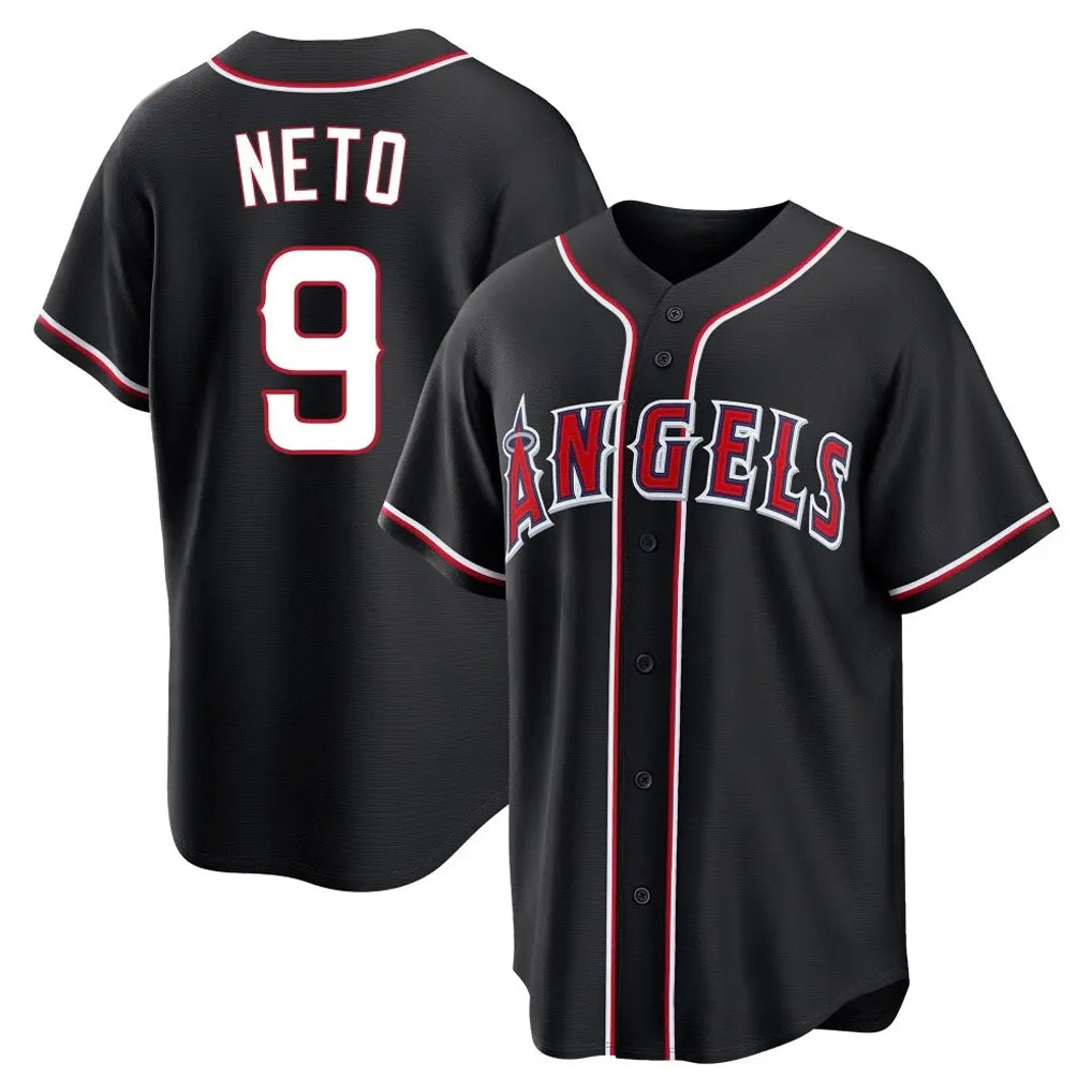 tocy LA.Angels #9 Zach Neto Player Black Fashion Out Home Game Stitched Jerseys