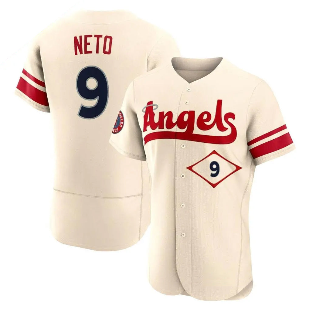 tocy LA.Angels #9 Zach Neto Player Cream City Connect Limited ELite Home Stitched Jerseys