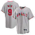 tocy LA.Angels #9 Zach Neto Player Gray Home Game Stitched Jerseys