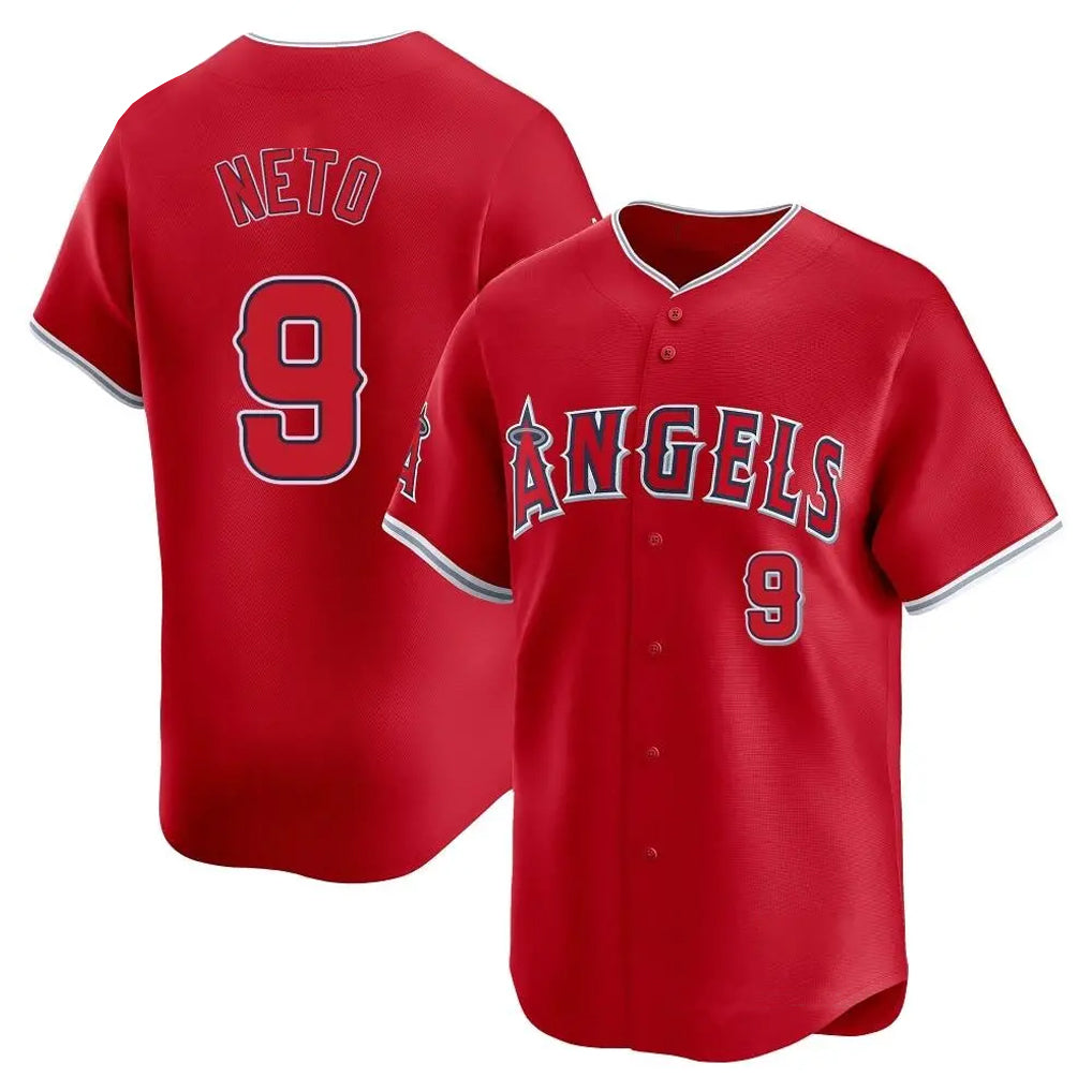 tocy LA.Angels #9 Zach Neto Player Red Home Limited Stitched Jerseys