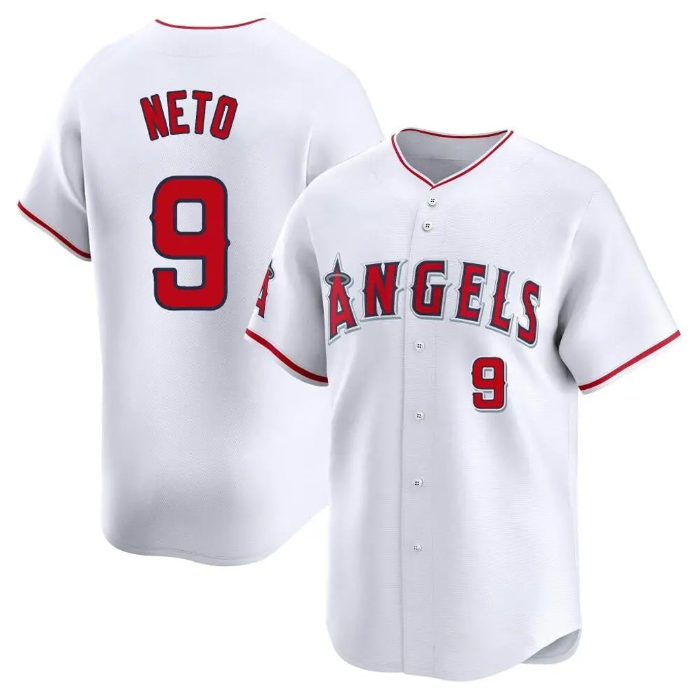 tocy LA.Angels #9 Zach Neto Player White Limited Home Stitched Jerseys