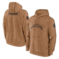 Johmsee LA.Chargers Brown Salute to Service Hoodies Limited Game Blank Player Stitched Jerseys