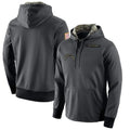 Johmsee LA.Chargers Gray Pullover Hoodie Home Game Blank Player Stitched Jerseys