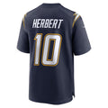 Johmsee LA.Chargers #10 Justin Herbert Player Navy Home Game Stitched Jerseys