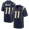 Johmsee LA.Chargers #11 Cameron Dicker Player Navy Alternate Home Game Stitched Jerseys