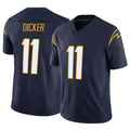 Johmsee LA.Chargers #11 Cameron Dicker Player Navy Limited Vapor F.U.S.E. Home Game Stitched Jerseys