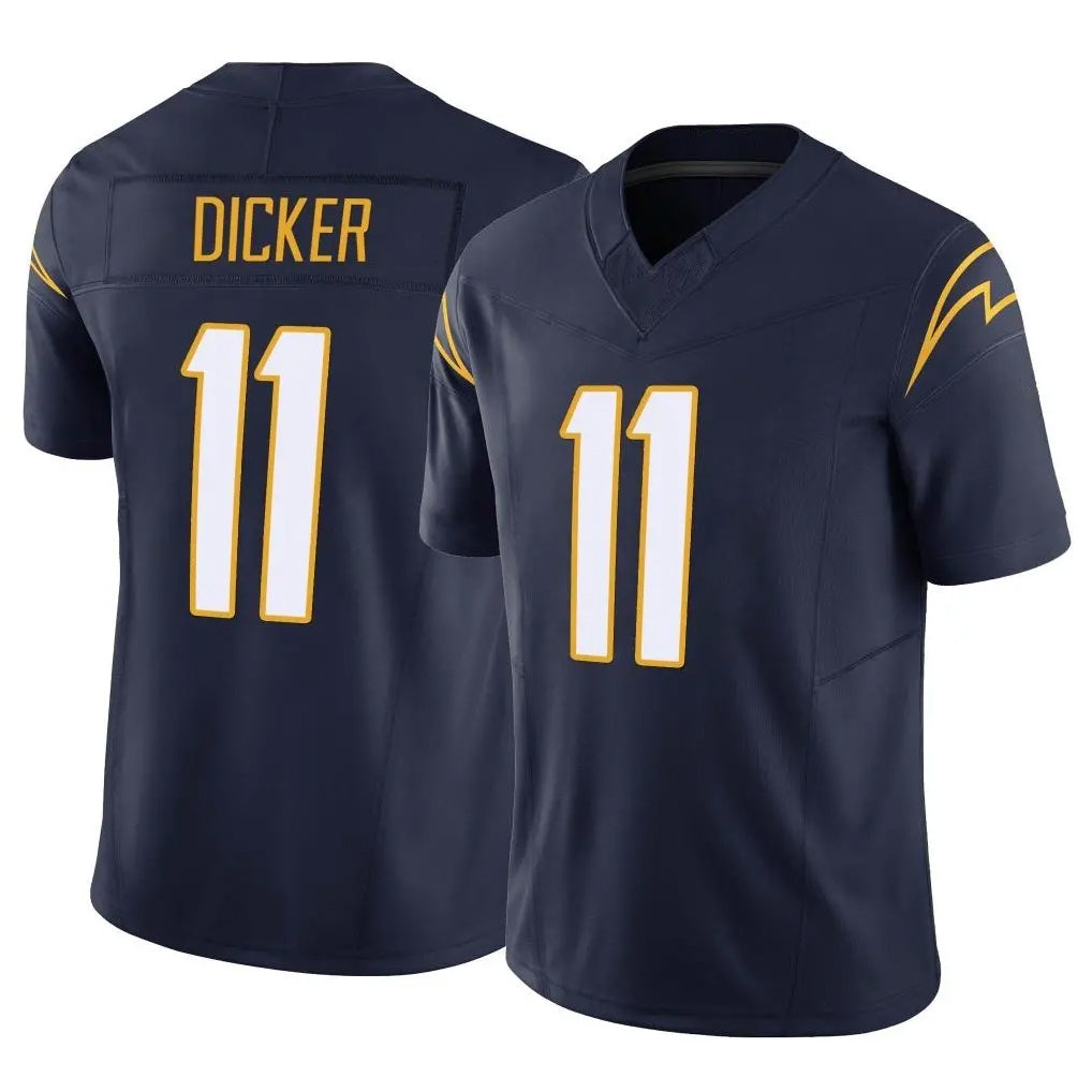 Tocy LA.Chargers #11 Cameron Dicker Player Navy Limited Vapor F.U.S.E. Home Game Stitched Jerseys