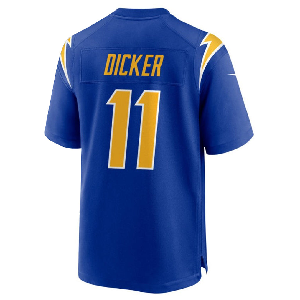 Johmsee LA.Chargers #11 Cameron Dicker Player Royal Home Game Stitched Jerseys