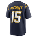 Johmsee LA.Chargers #15 Ladd McConkey Navy Game Jersey Stitched Jersey