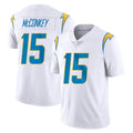 Johmsee LA.Chargers #15 Ladd McConkey Player White Limited Vapor Untouchable Home Game Stitched Jerseys
