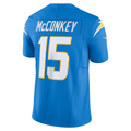 Johmsee LA.Chargers #15 Ladd McConkey Powder Blue Team Vapor F.U.S.E. Limited Stitched Jerseys