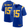 Johmsee LA.Chargers #15 Ladd McConkey Royal Game Jersey Stitched Jerseys