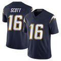 Johmsee LA.Chargers #16 J.K. Scott Player Navy Vapor F.U.S.E. Limited Home Game Stitched Jerseys