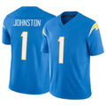 Johmsee LA.Chargers #1 Quentin Johnston Player Blue Limited Vapor F.U.S.E. Home Game Stitched Jerseys