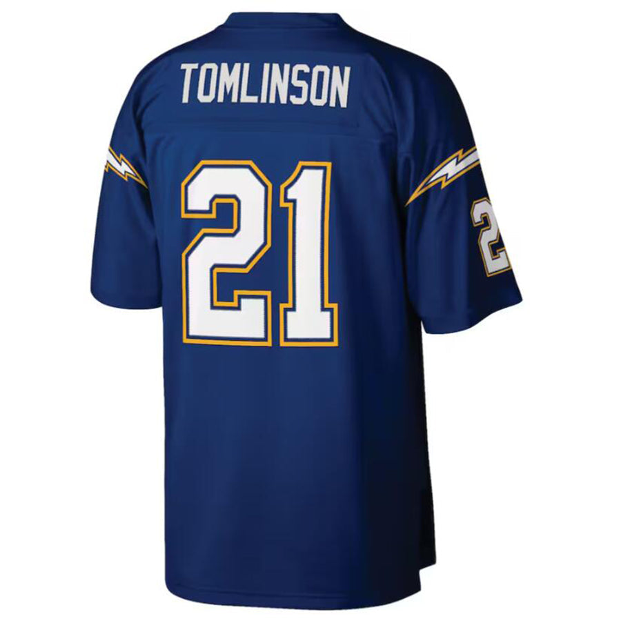 Johmsee LA.Chargers #21 LaDainian Tomlinson Mitchell & Ness Navy Retired Player Legacy Replica Jersey Stitched Jerseys