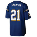 Johmsee LA.Chargers #21 LaDainian Tomlinson Mitchell & Ness Navy Retired Player Legacy Replica Jersey Stitched Jerseys