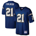 Johmsee LA.Chargers #21 LaDainian Tomlinson Mitchell & Ness Navy Retired Player Legacy Replica Jersey Stitched Jersey