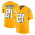 Johmsee LA.Chargers #21 LaDainian Tomlinson Player Gold F.U.S.E. Vapor Limited Stitched Jerseys