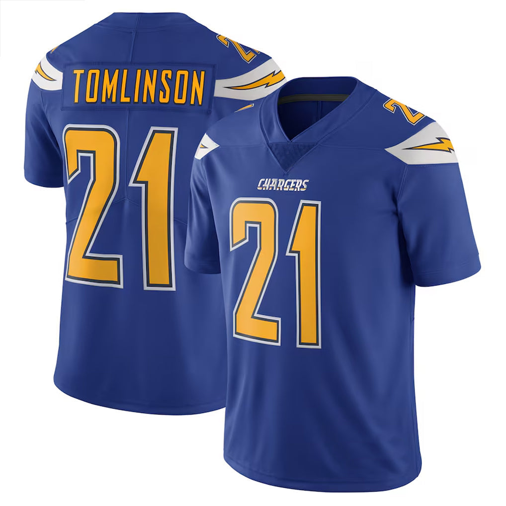 tocy LA.Chargers #21 LaDainian Tomlinson Player Navy Color Rush Vapor Untouchable Stitched Jerseys