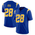 Johmsee LA.Chargers #28 Kimani Vidal Player Royal Limited Vapor Home Game Stitched Jerseys