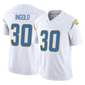 Johmsee LA.Chargers #30 Alec Ingold Player White Limited Vapor F.U.S.E. Home Game Stitched Jerseys