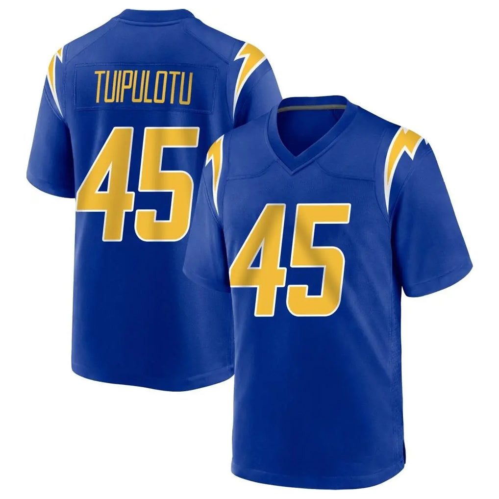 Johmsee LA.Chargers #45 Tuli Tuipulotu Player Royal Home Game Stitched Jerseys