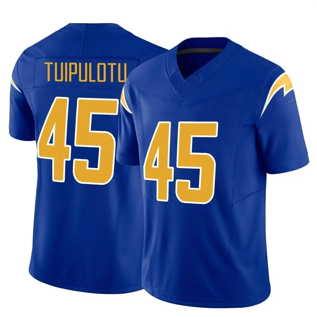 Tocy LA.Chargers #45 Tuli Tuipulotu Player Royal Limited Vapor F.U.S.E. Home Game Stitched Jerseys