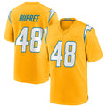 Johmsee LA.Chargers #48 Bud Dupree Player Gold Home Game Stitched Jerseys