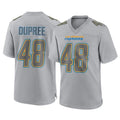 Johmsee LA.Chargers #48 Bud Dupree Player Gray Atmosphere Fashion Home Game Stitched Jerseys