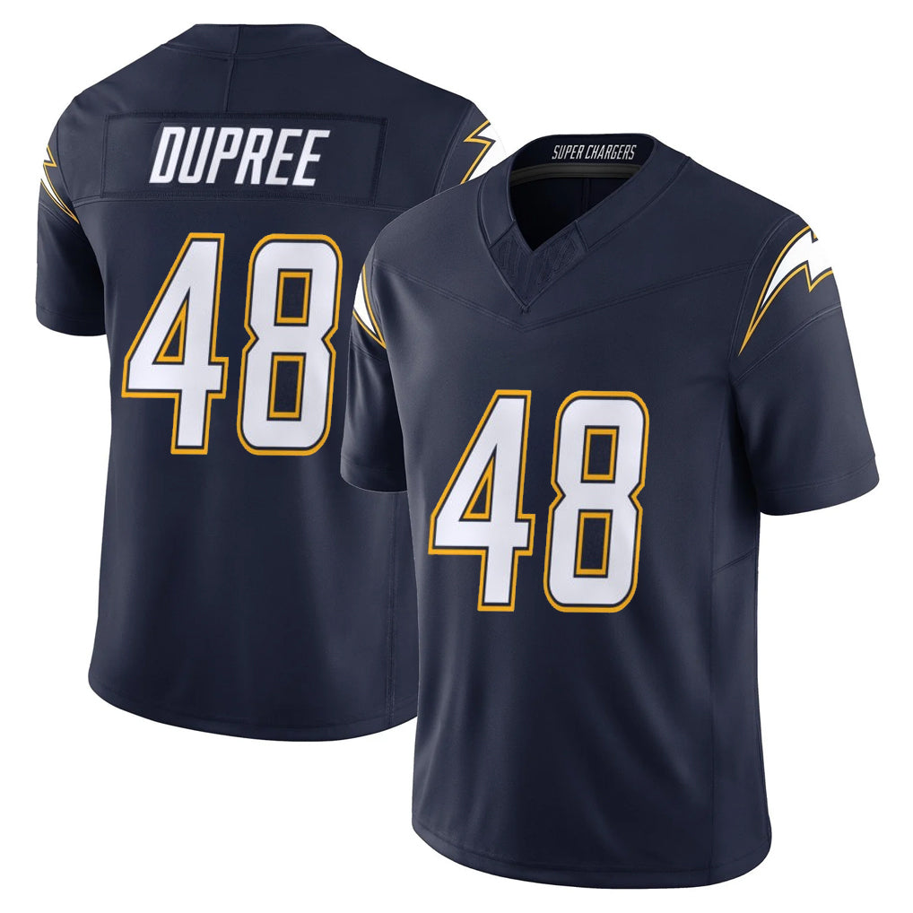 Johmsee LA.Chargers #48 Bud Dupree Player Navy Vapor F.U.S.E. Limited Home Game Stitched Jerseys
