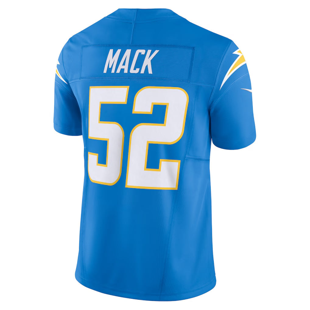Johmsee LA.Chargers #52 Khalil Mack Player Powder Blue Vapor F.U.S.E. Limited Stitched Jerseys