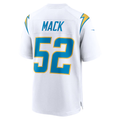 Johmsee LA.Chargers #52 Khalil Mack White Game Stitched Jerseys