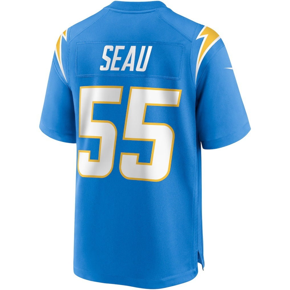 Johmsee LA.Chargers #55 Junior Seau Powder Blue Game Retired Player Stitched Jerseys