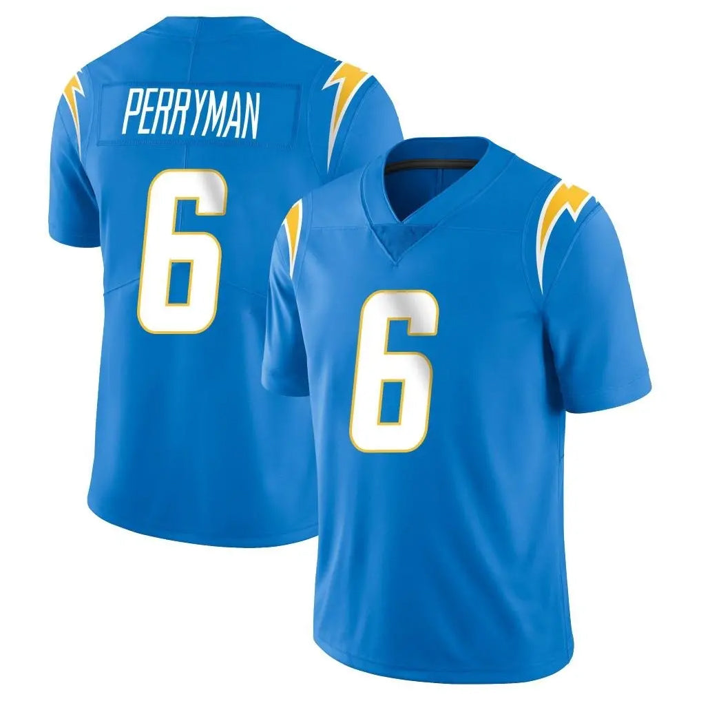 Johmsee LA.Chargers #6 Denzel Perryman Player Blue Limited Vapor Untouchable Home Game Stitched Jerseys