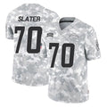 Johmsee LA.Chargers #70 Rashawn Slater Player Arctic Camo Salute To Service Limited Game Stitched Jerseys