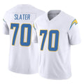 Johmsee LA.Chargers #70 Rashawn Slater Player White Limited Vapor F.U.S.E. Home Game Stitched Jerseys
