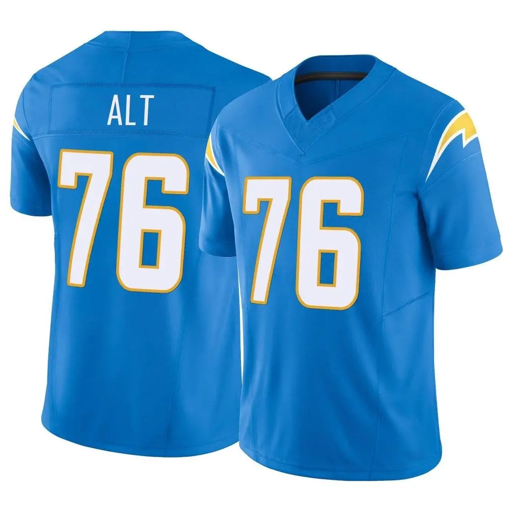 Johmsee LA.Chargers #76 Joe Alt Player Blue Limited Vapor F.U.S.E. Home Game Stitched Jerseys