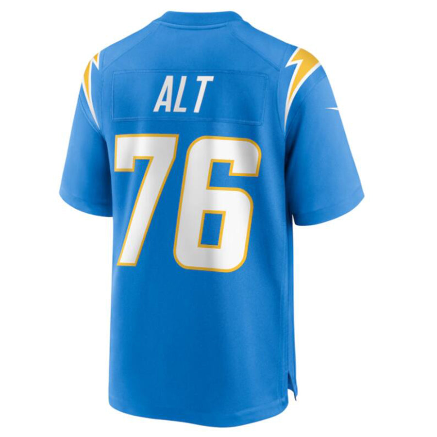 Johmsee LA.Chargers #76 Joe Alt Powder Blue 2024 Draft First Round Pick Player Game Jersey Stitched Jerseys